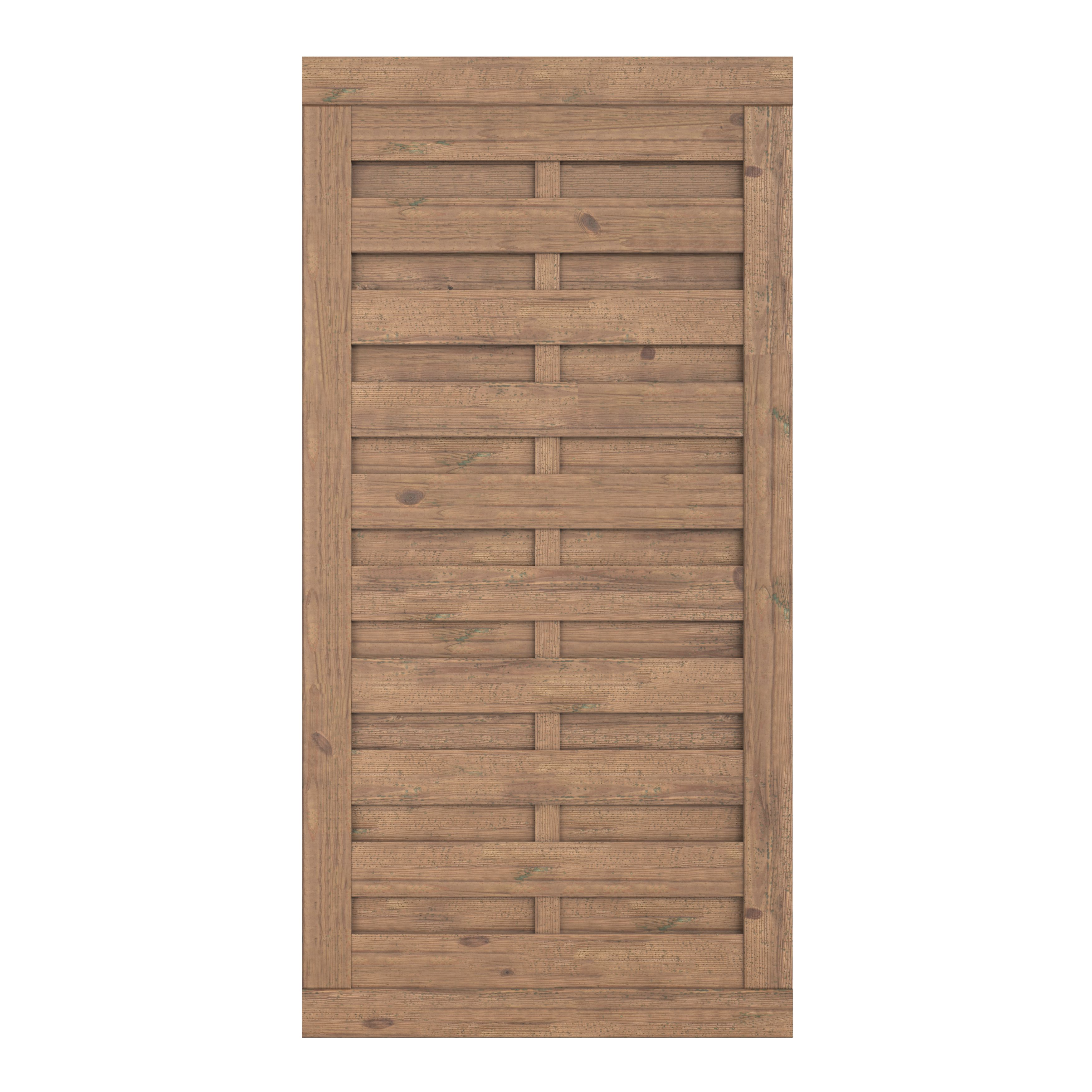 Klikstrom Tiama Pine Horizontal slats Gate, (H)1.8m (W)0.9m | DIY at B&Q