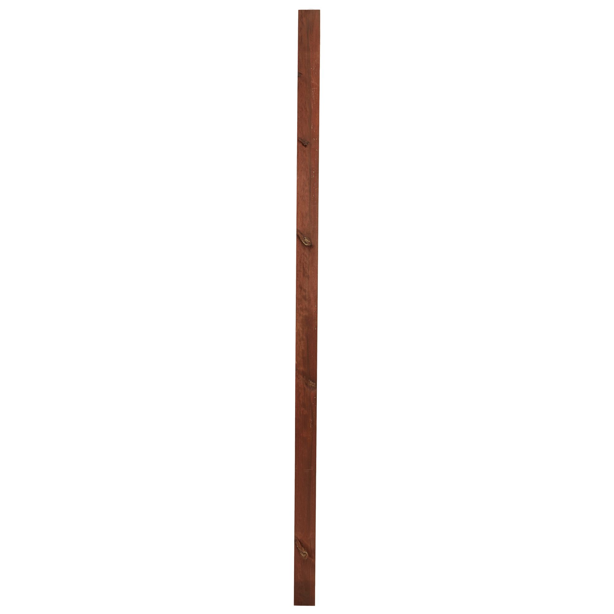 Klikstrom UC4 Brown Square Wooden Fence post (H)2.4m (W)90mm