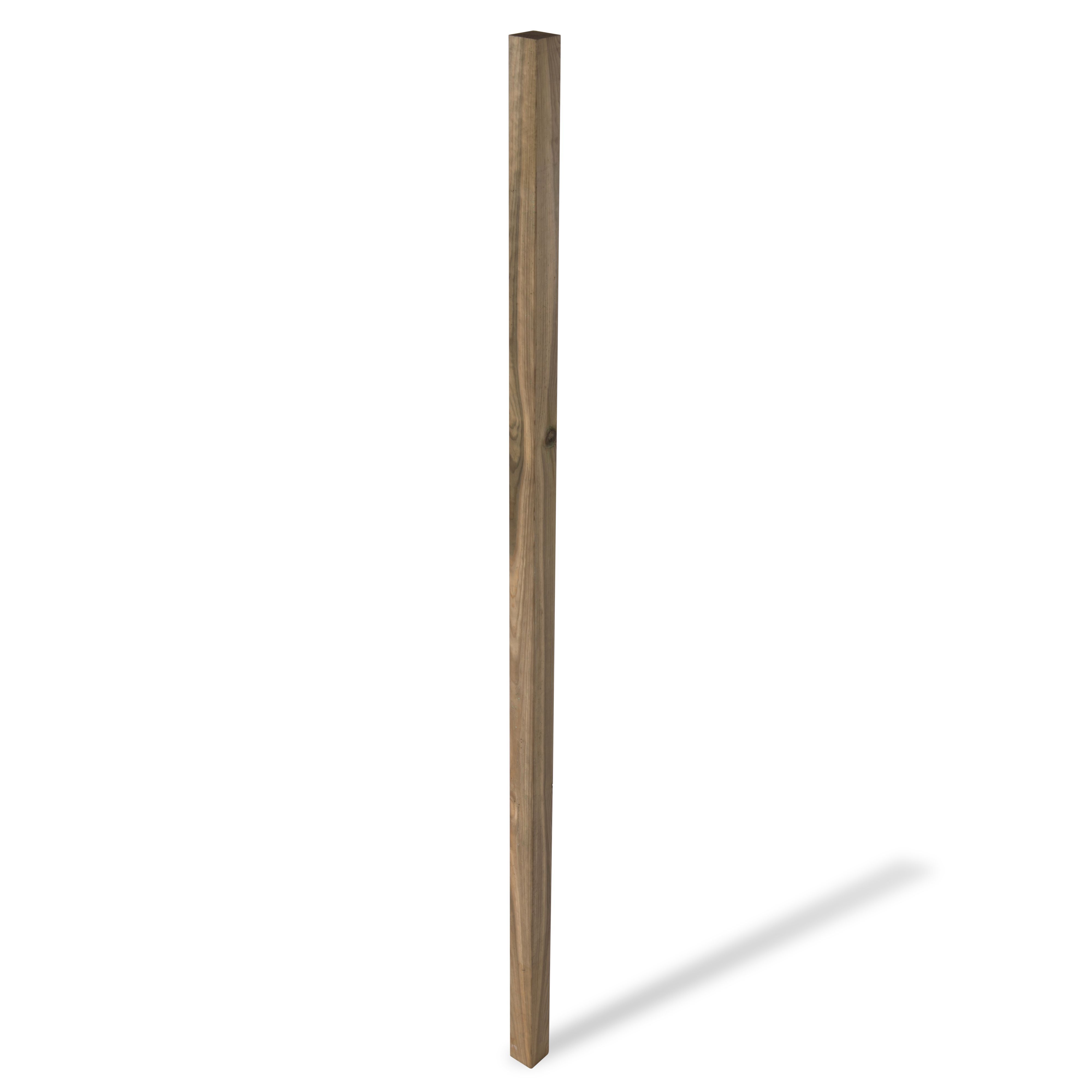 Klikstrom UC4 Natural Wooden Fence post (H)1.8m (W)70mm DIY at B&Q