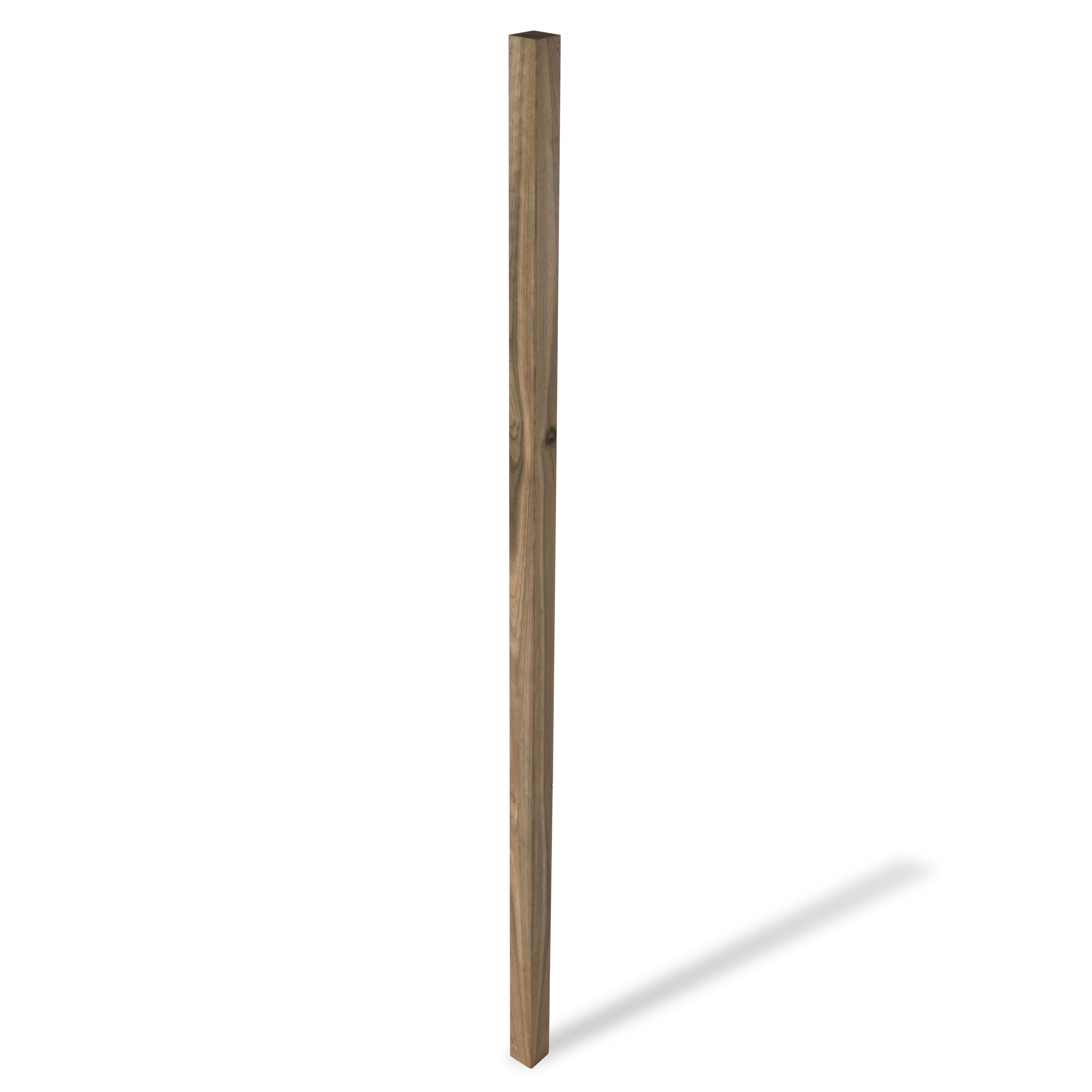 Klikstrom UC4 Natural Wooden Fence post (H)2.4m (W)70mm