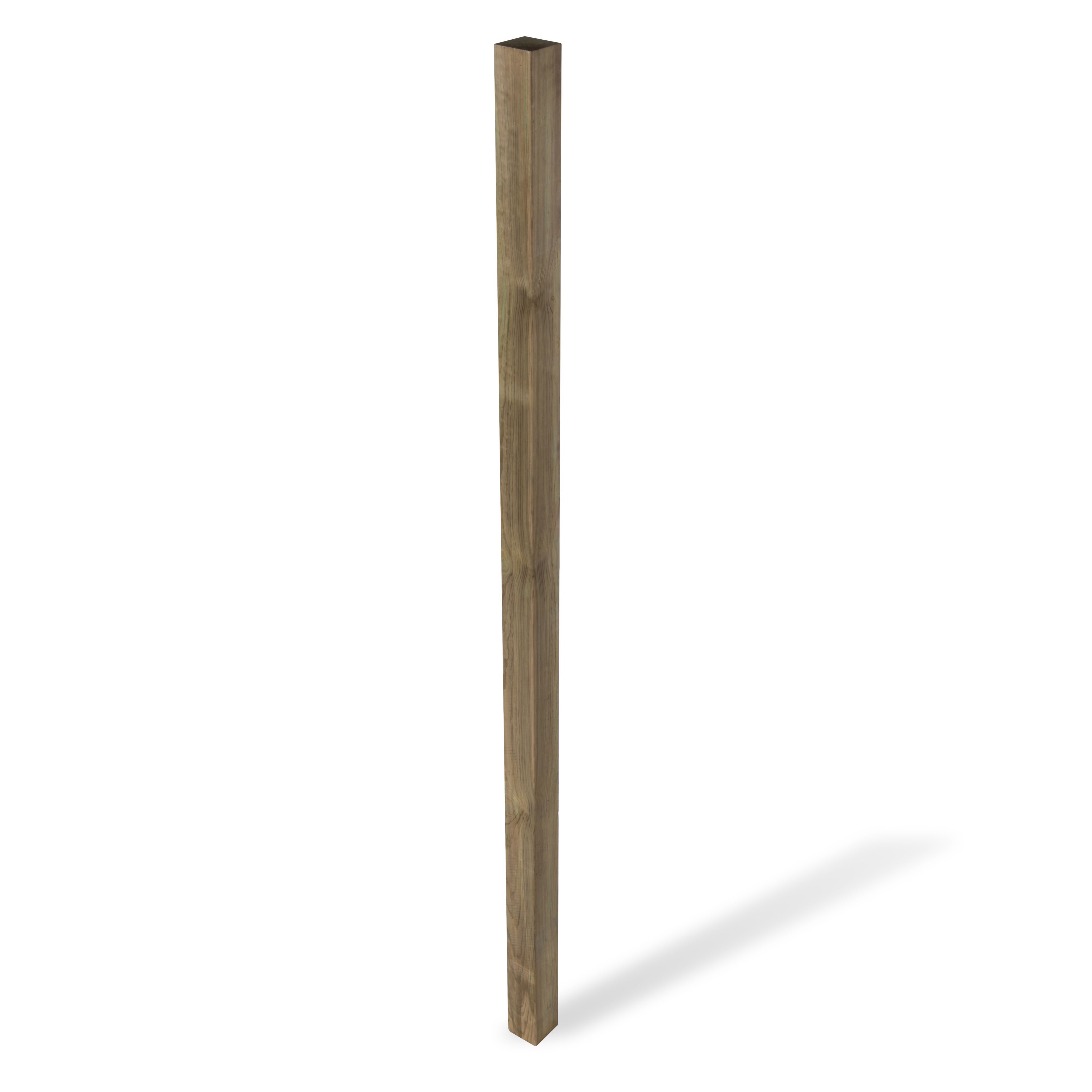 Klikstrom UC4 Natural Wooden Fence post (H)2.4m (W)90mm