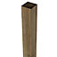 Klikstrom UC4 Natural Wooden Fence post (H)2.4m (W)90mm