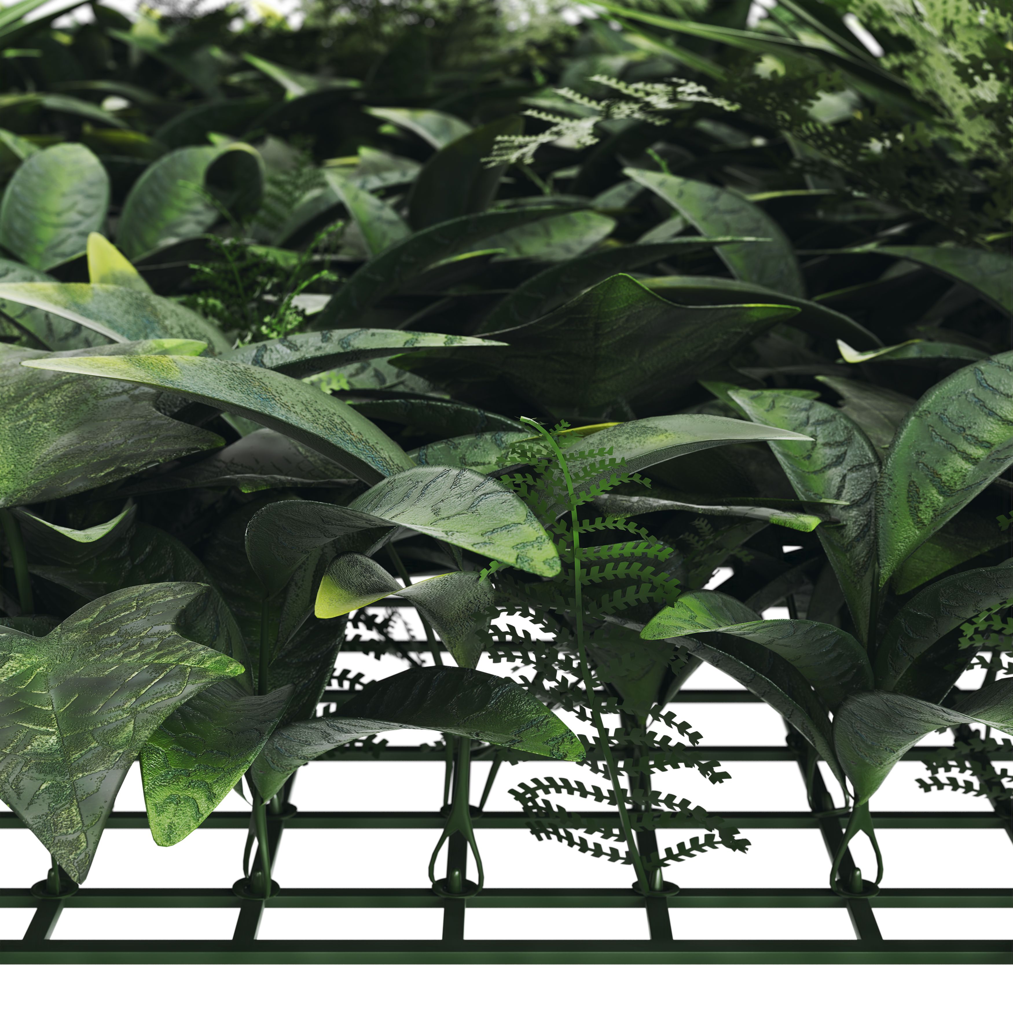 Klikstrom Vertical Square Artificial plant wall, (H)1m (W)1m