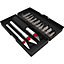 KN22 13 piece Black & red Knife set