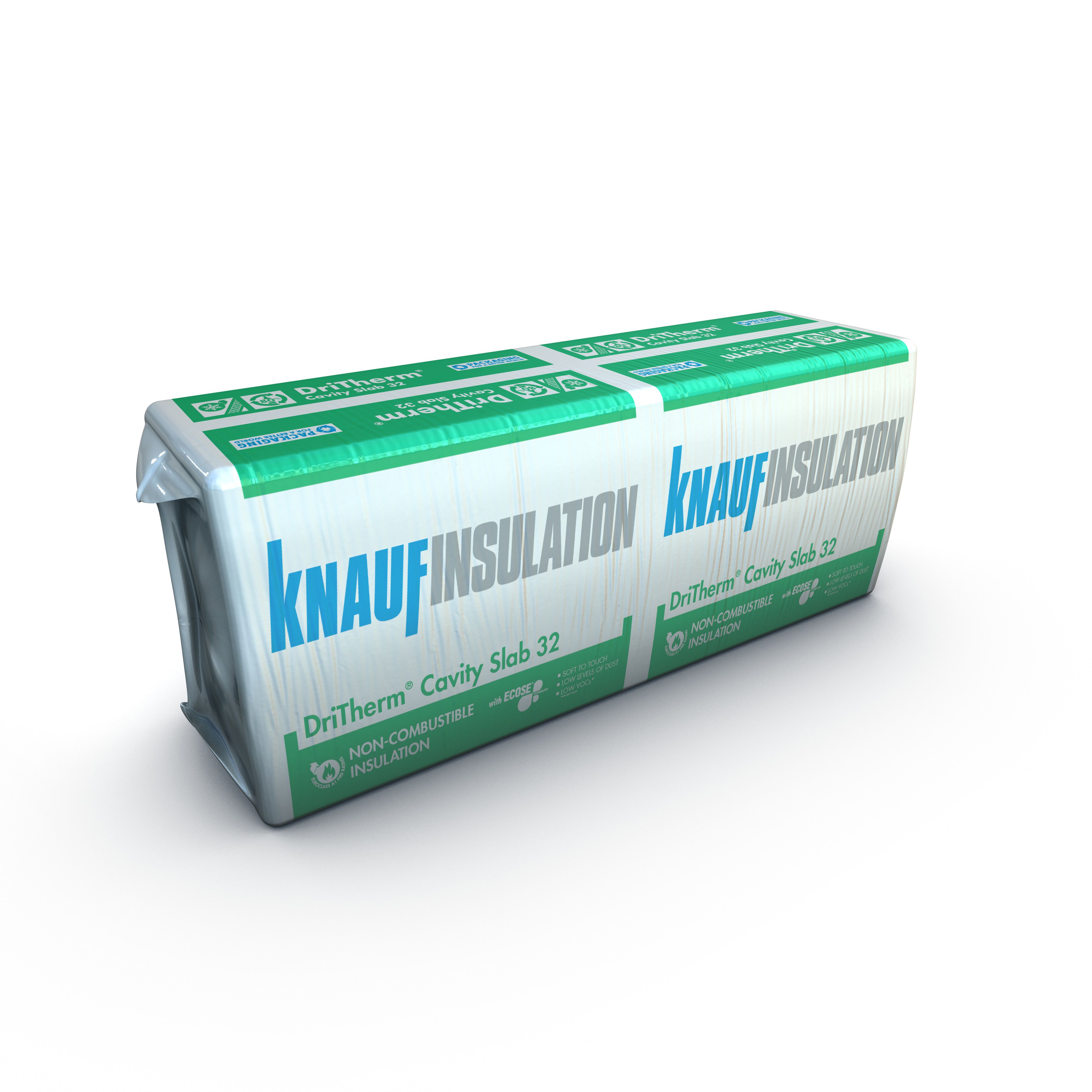 Knauf Dritherm Glasswool Insulation board (L)1.2m (W)0.46m (T)100mm, Pack of 6