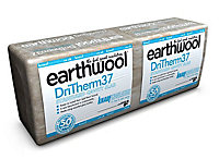 Knauf Earthwool Wool Cavity slab (L)1.2m (W)0.46m (T)100mm, Pack of 8