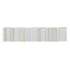 Konbo White Glass & natural stone Border tile, (L)334mm (W)73mm