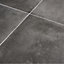 Konkrete Anthracite Matt Concrete effect Porcelain Wall & floor Tile, Pack of 4, (L)616mm (W)616mm
