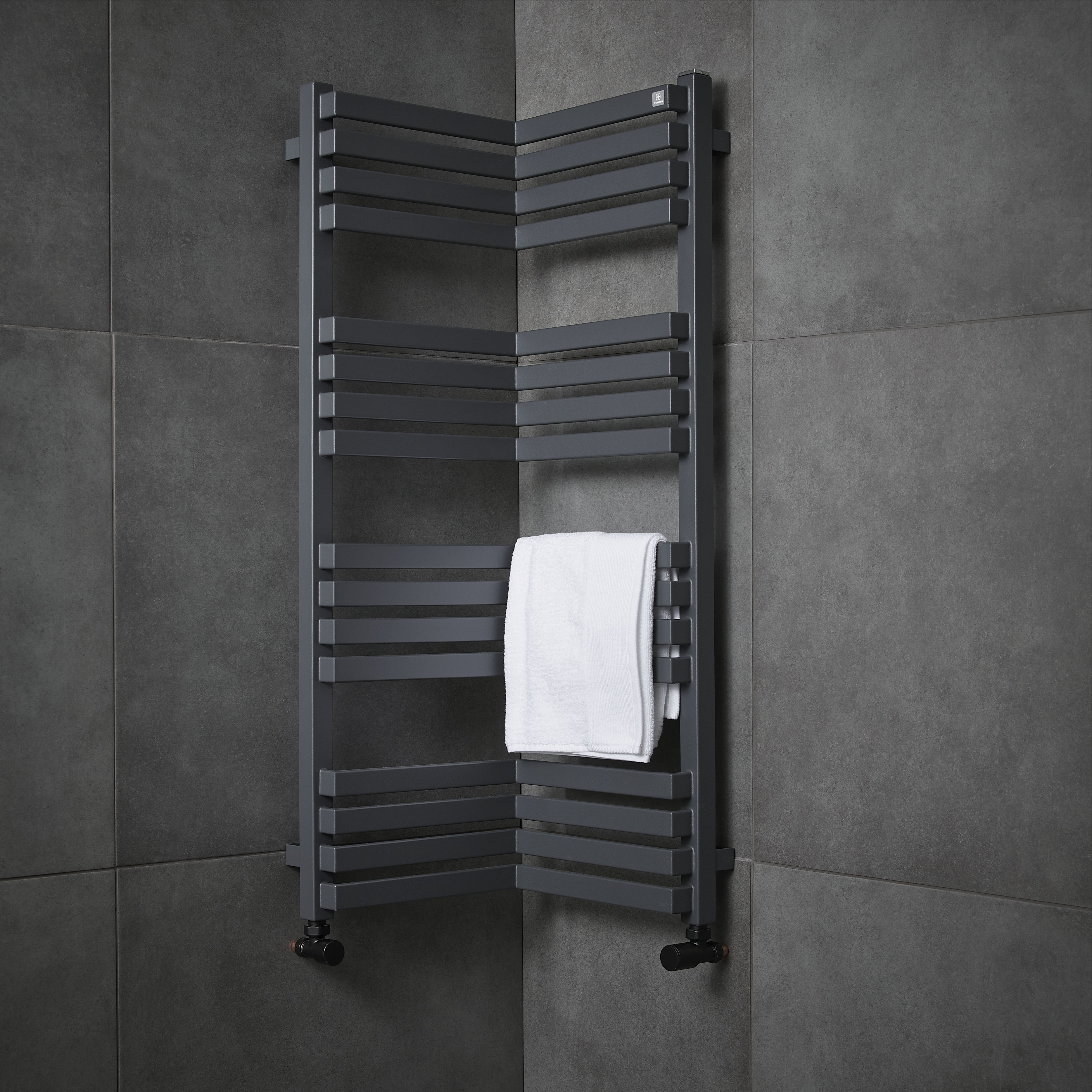 Colours Konkrete Anthracite Porcelain Wall & floor tile - 8