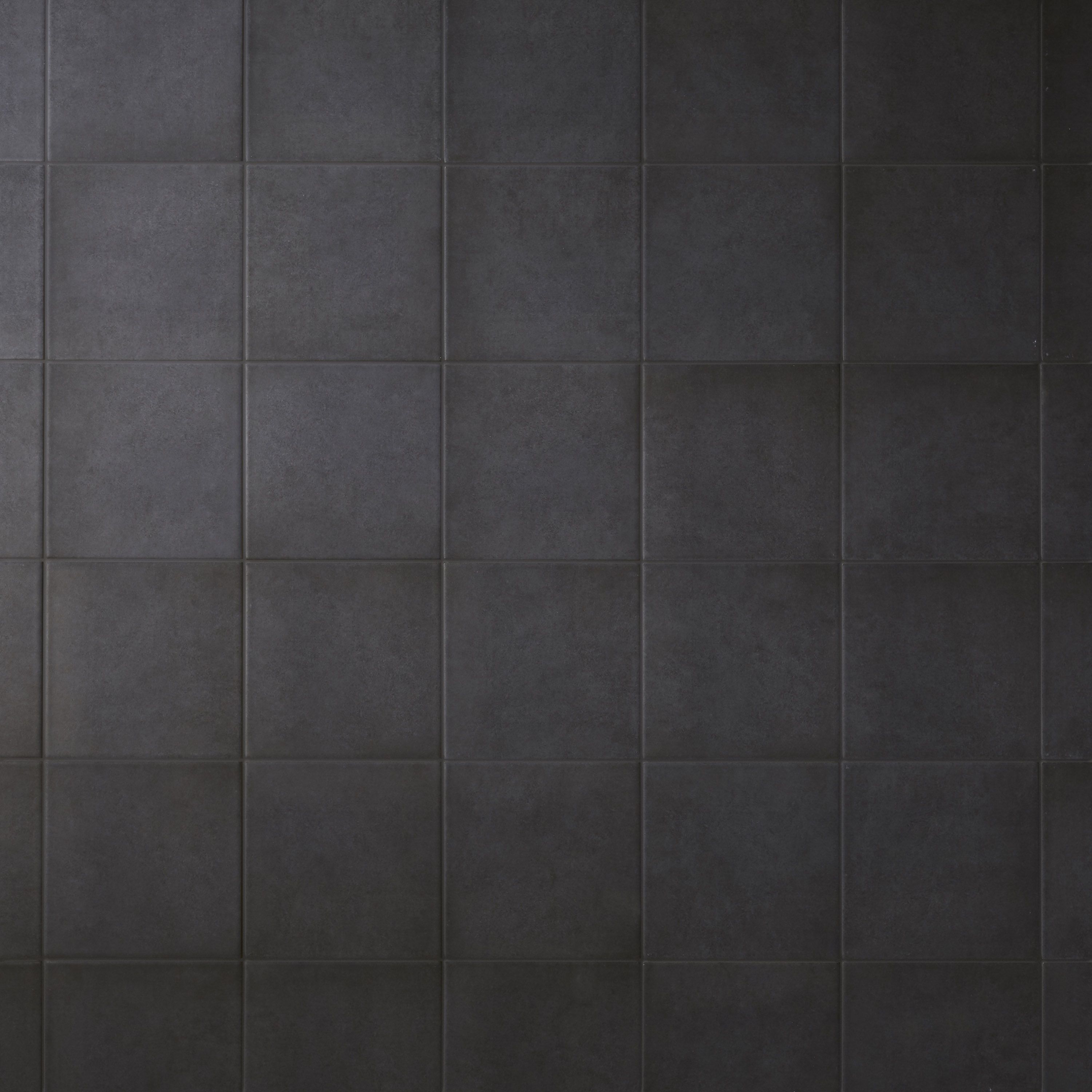Colours Konkrete Black Plain Porcelain Wall & floor Tile - 4