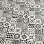 Konkrete Black & white Matt 3D decor Concrete effect Ceramic Wall Tile, Pack of 8, (L)600mm (W)200mm