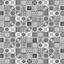 Konkrete Black & white Matt Patterned Ceramic Wall Tile Sample