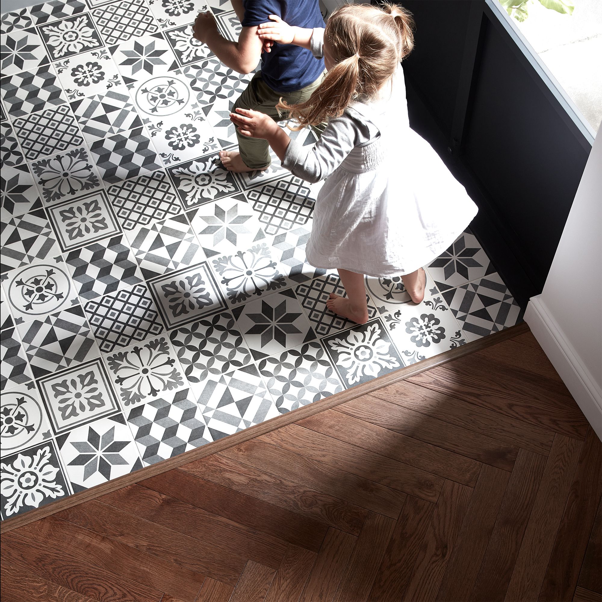 Colours Konkrete Grey Décor mix Porcelain Wall & floor Tile - 7