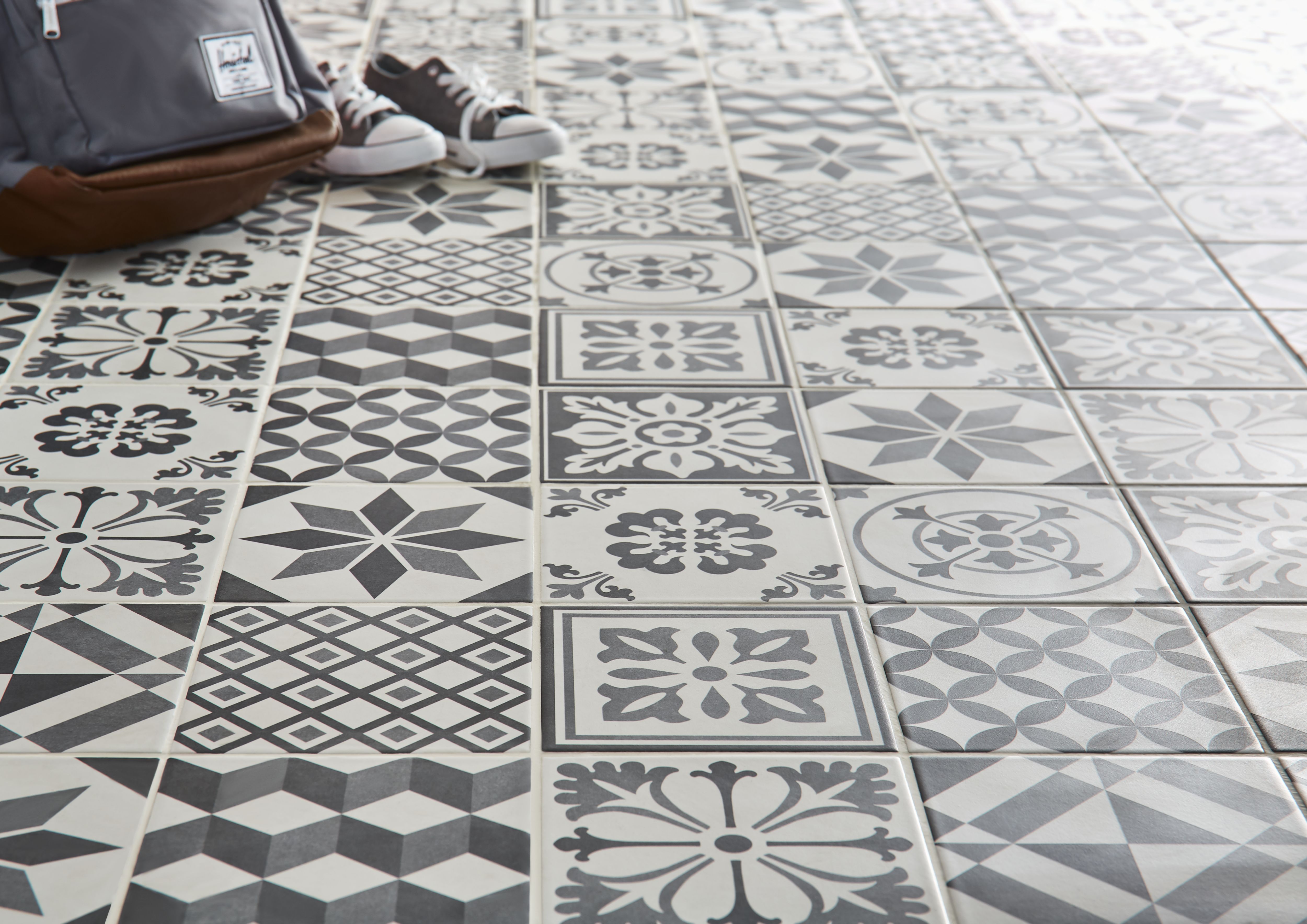 Colours Konkrete Grey Décor mix Porcelain Wall & floor Tile - 9