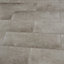 Konkrete Grey Matt Konkrete Concrete effect Ceramic Wall Tile, Pack of 8, (L)600mm (W)200mm