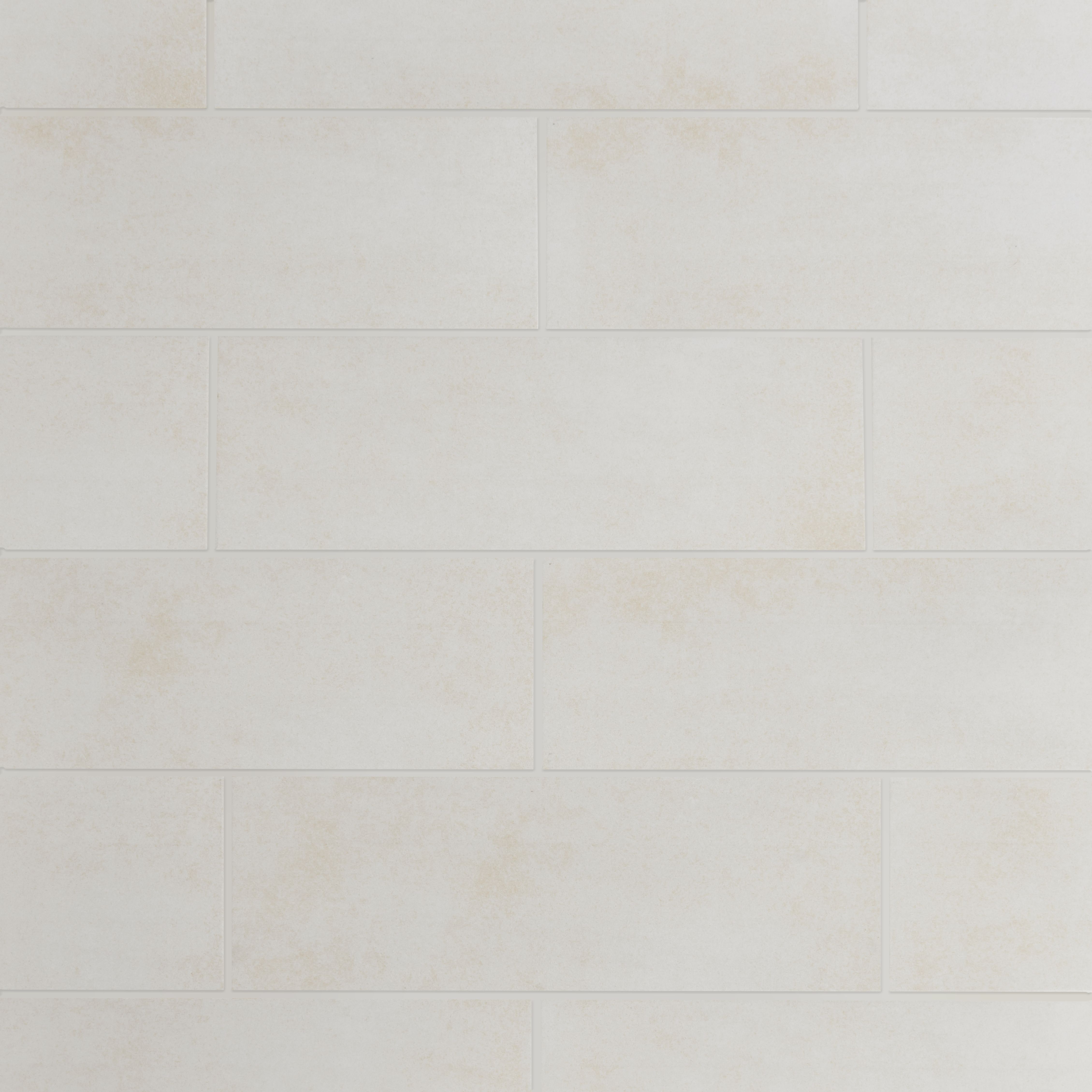 Konkrete Ivory Modern Ceramic Wall Tile Sample - 3