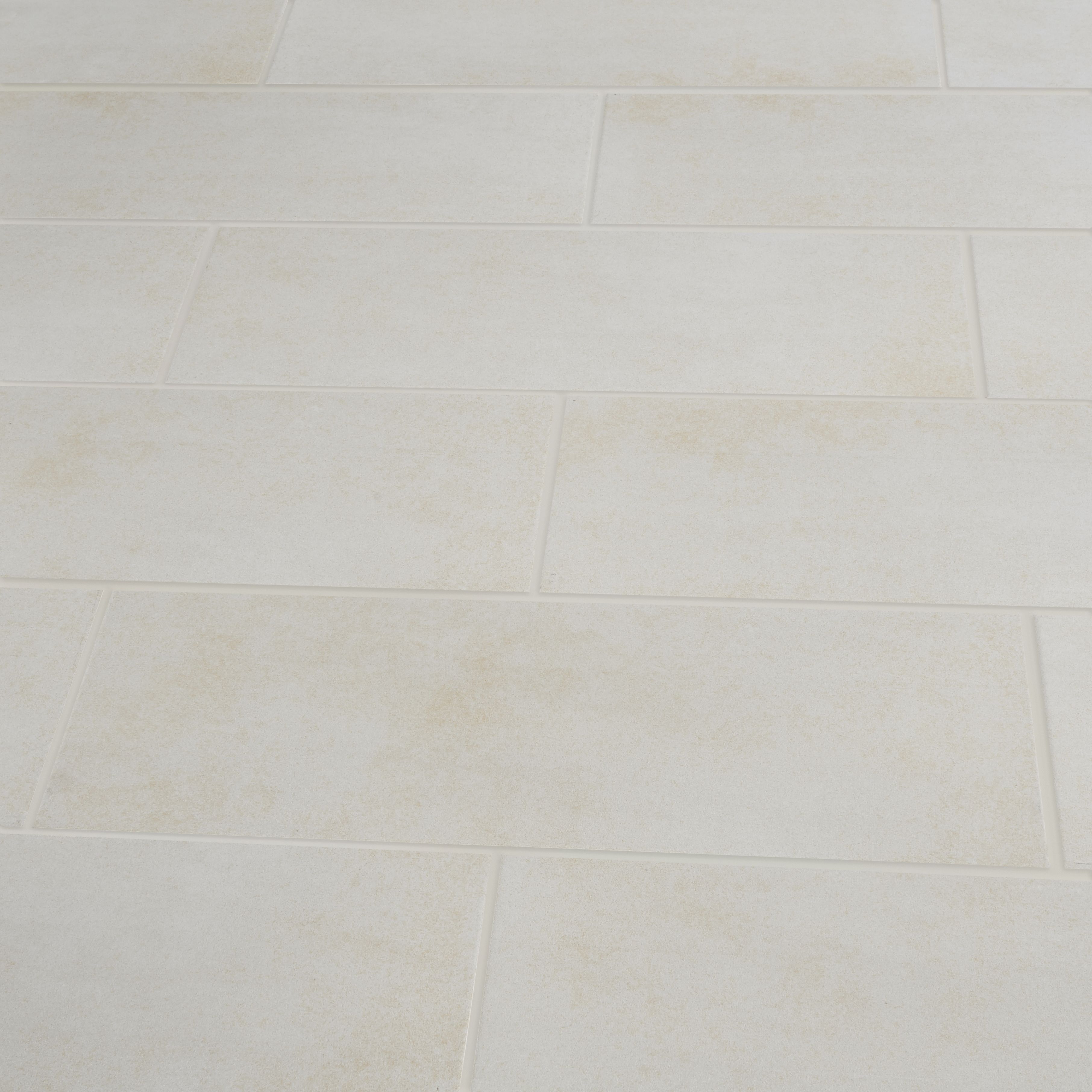 Konkrete Ivory Modern Ceramic Wall Tile Sample - 4