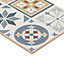 Konkrete Multicolour Matt 3D decor Concrete effect Ceramic Wall Tile, Pack of 8, (L)600mm (W)200mm