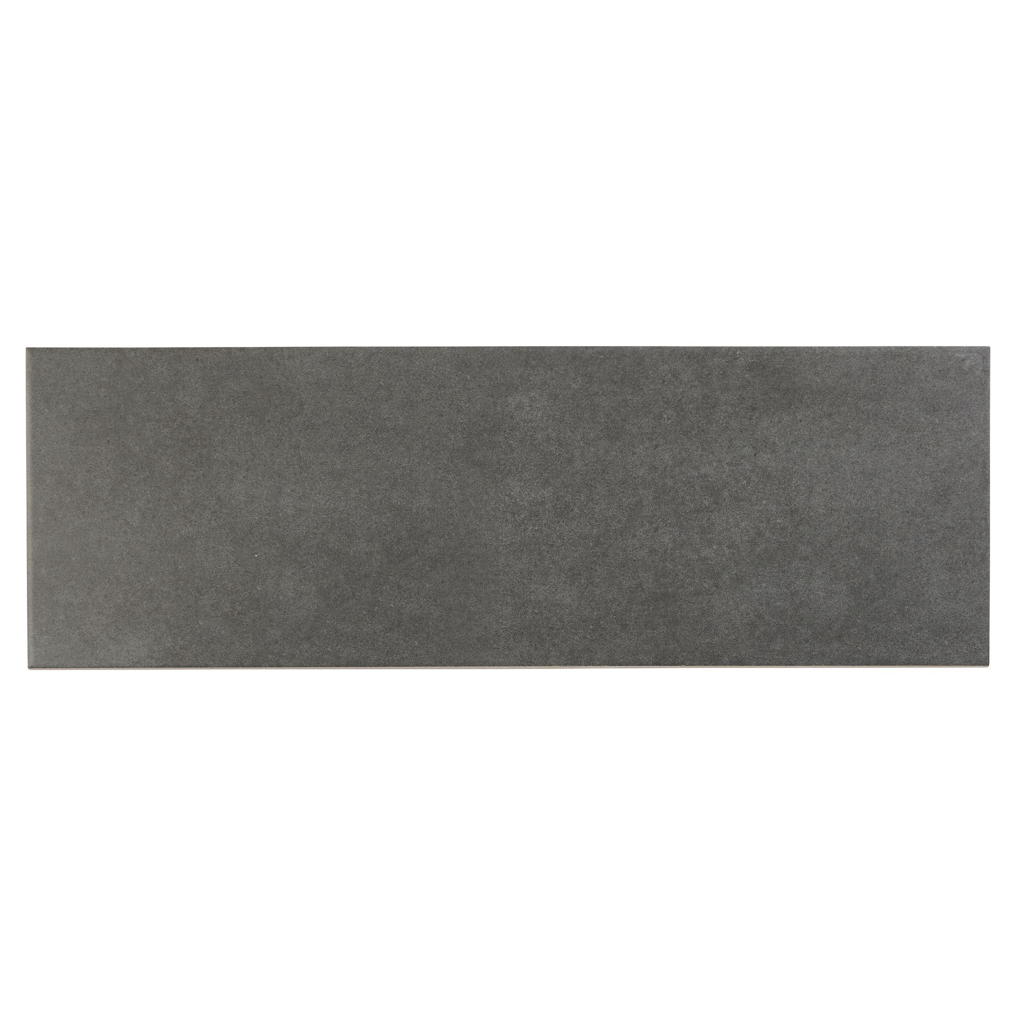 Konkrete Rectangular Anthracite Matt Modern Concrete effect Ceramic Wall Tile Sample DIY at B&Q