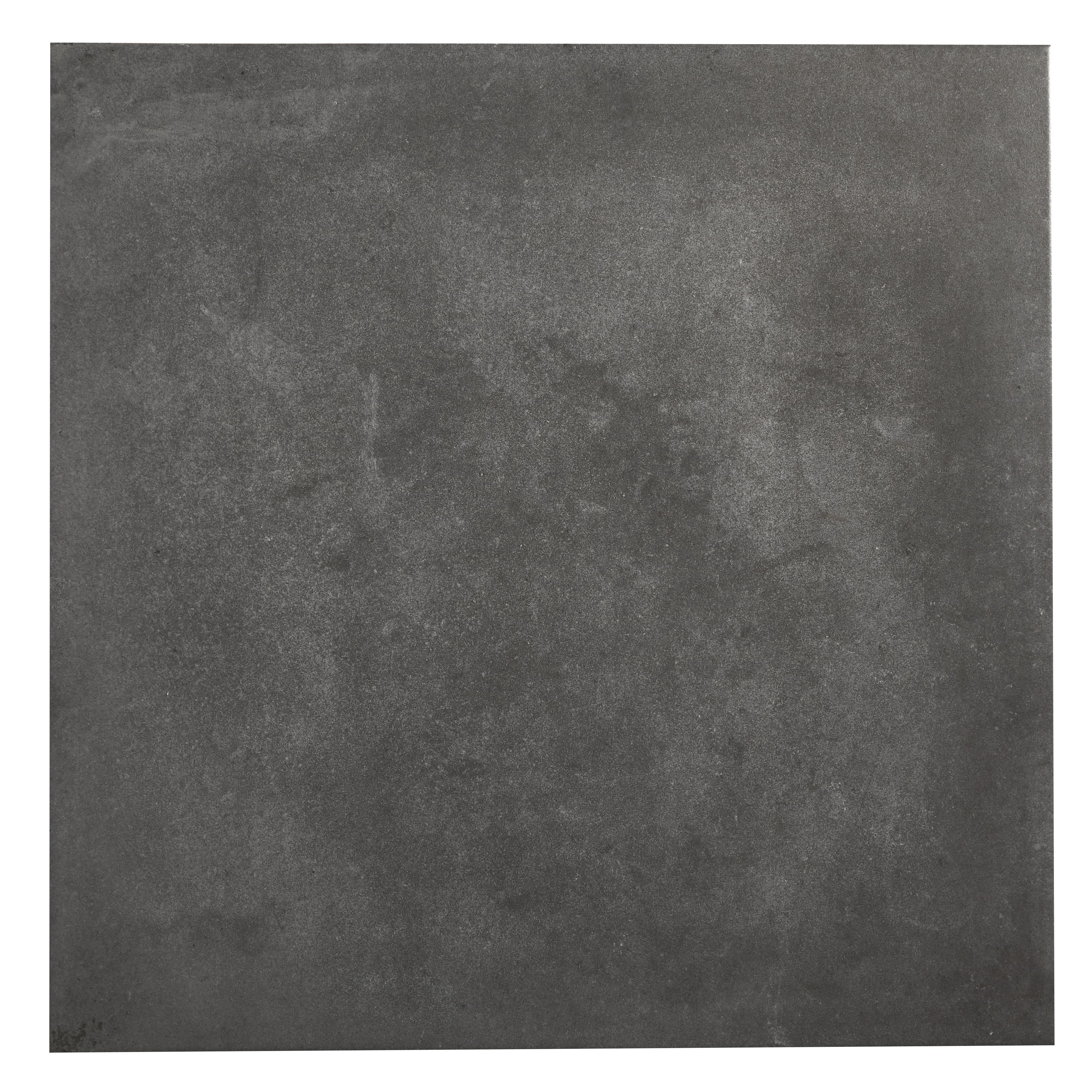 Konkrete Square Anthracite Matt Concrete effect Porcelain Wall & floor Tile Sample DIY at B&Q