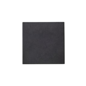 Konkrete Square Black Matt Plain Porcelain Wall & floor Tile Sample