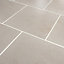 Konkrete Square Ivory Matt Modern Concrete effect Porcelain Floor Tile Sample