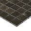 Kontainer Anthracite Matt Concrete effect Porcelain 5x5 Mosaic tile sheet, (L)305mm (W)305mm