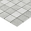 Kontainer Light grey Matt Concrete effect Mosaic Porcelain 5x5 Mosaic tile sheet, (L)305mm (W)305mm