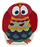 Kori Owl Blue & red Rug 100cmx80cm