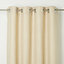 Kosti Cream Plain Unlined Eyelet Curtain (W)167cm (L)183cm, Single