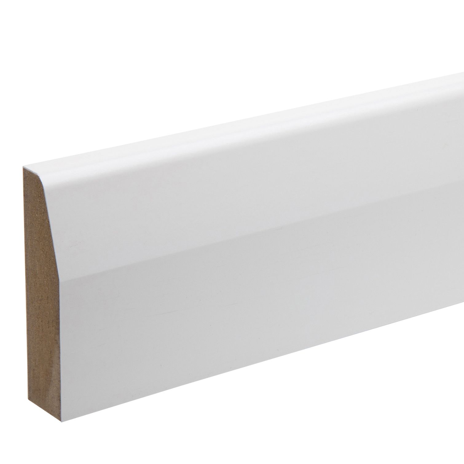 KOTA White MDF Chamfered Architrave (L)2180mm (W)69mm (T)18mm, Pack of 5