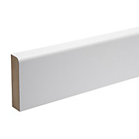 KOTA White MDF Rounded Architrave (L)2.18m (W)69mm (T)18mm