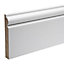 KOTA White MDF Torus Skirting board (L)2.4m (W)119mm (T)18mm, Pack of 2