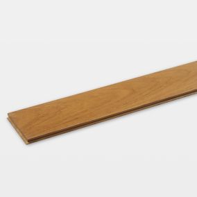 Krabi Teak Solid wood Flooring Sample, (W)90mm