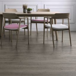 Kraus Ashdown Grey Wood effect Luxury vinyl click flooring, 0.22m² Pack