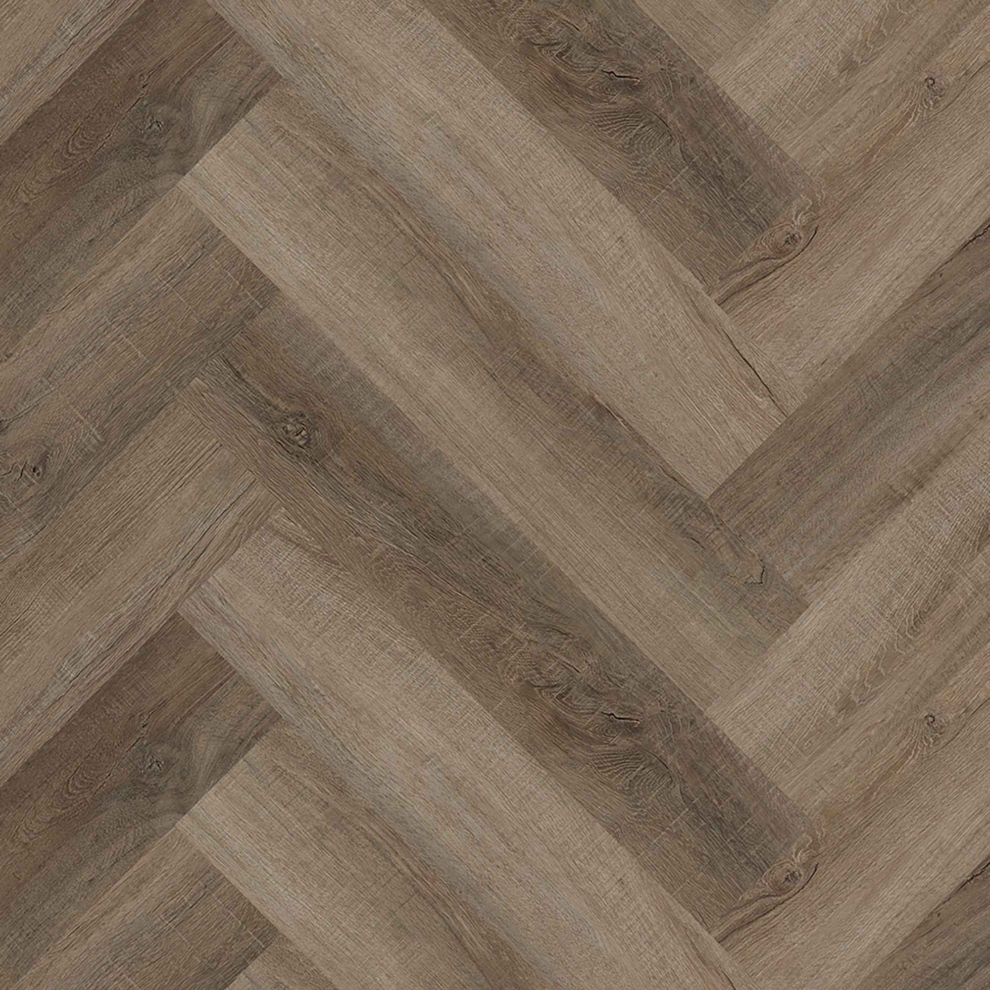 Kraus Odell Rustic Oak effect Herringbone Luxury vinyl click flooring, 2.34m²