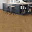 Kraus Weaveley Herringbone Light Oak Light oak effect Click flooring, 2.34m², Pack of 30