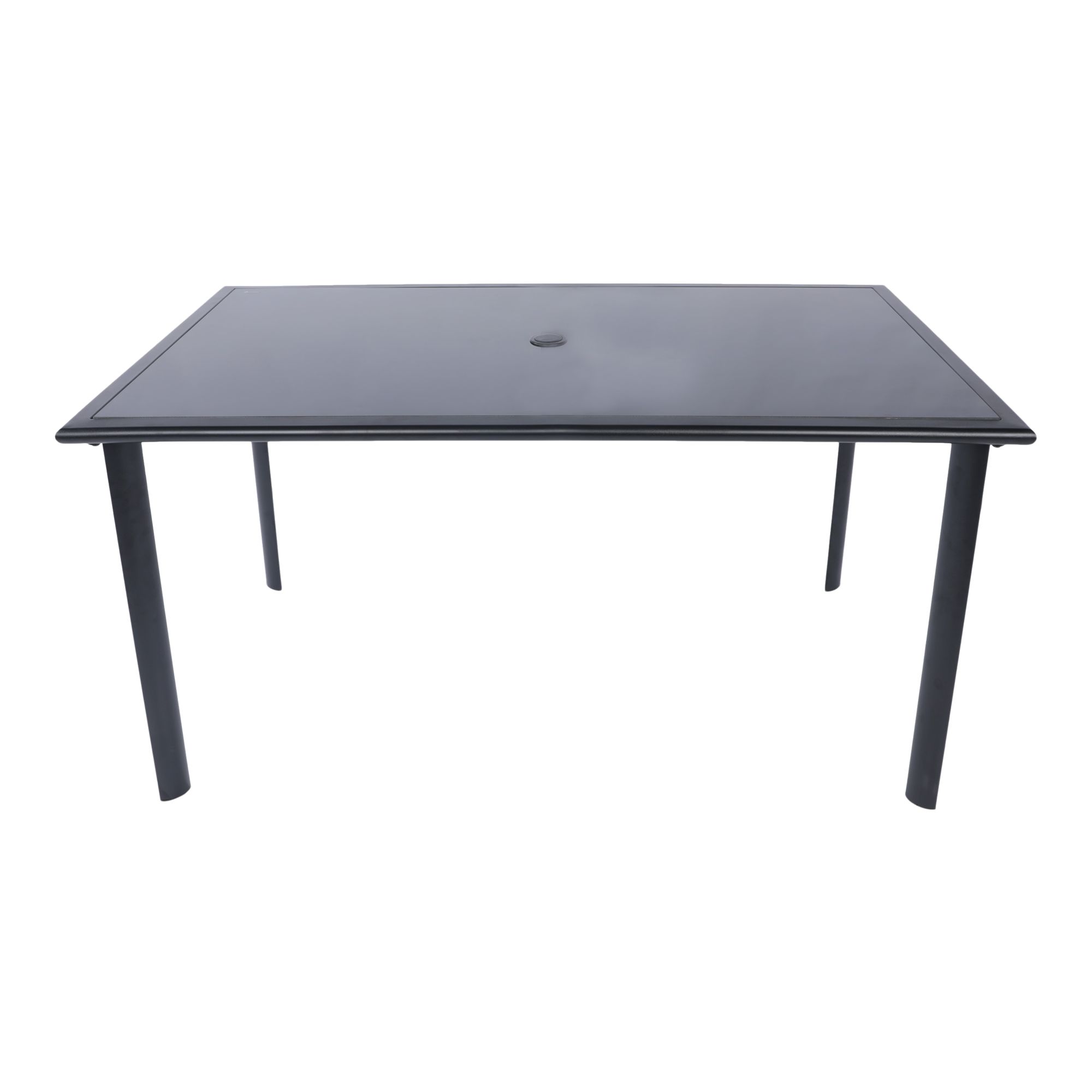 Krista Black Metal 6 seater Dining set