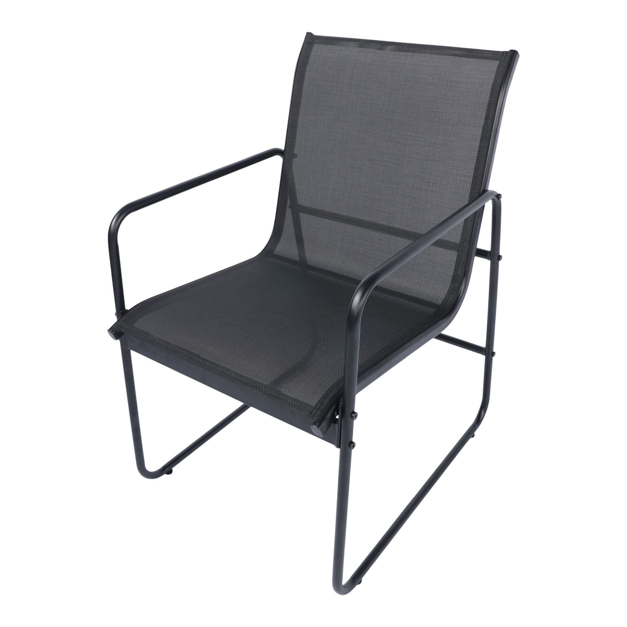 Krista Black Metal 6 seater Dining set