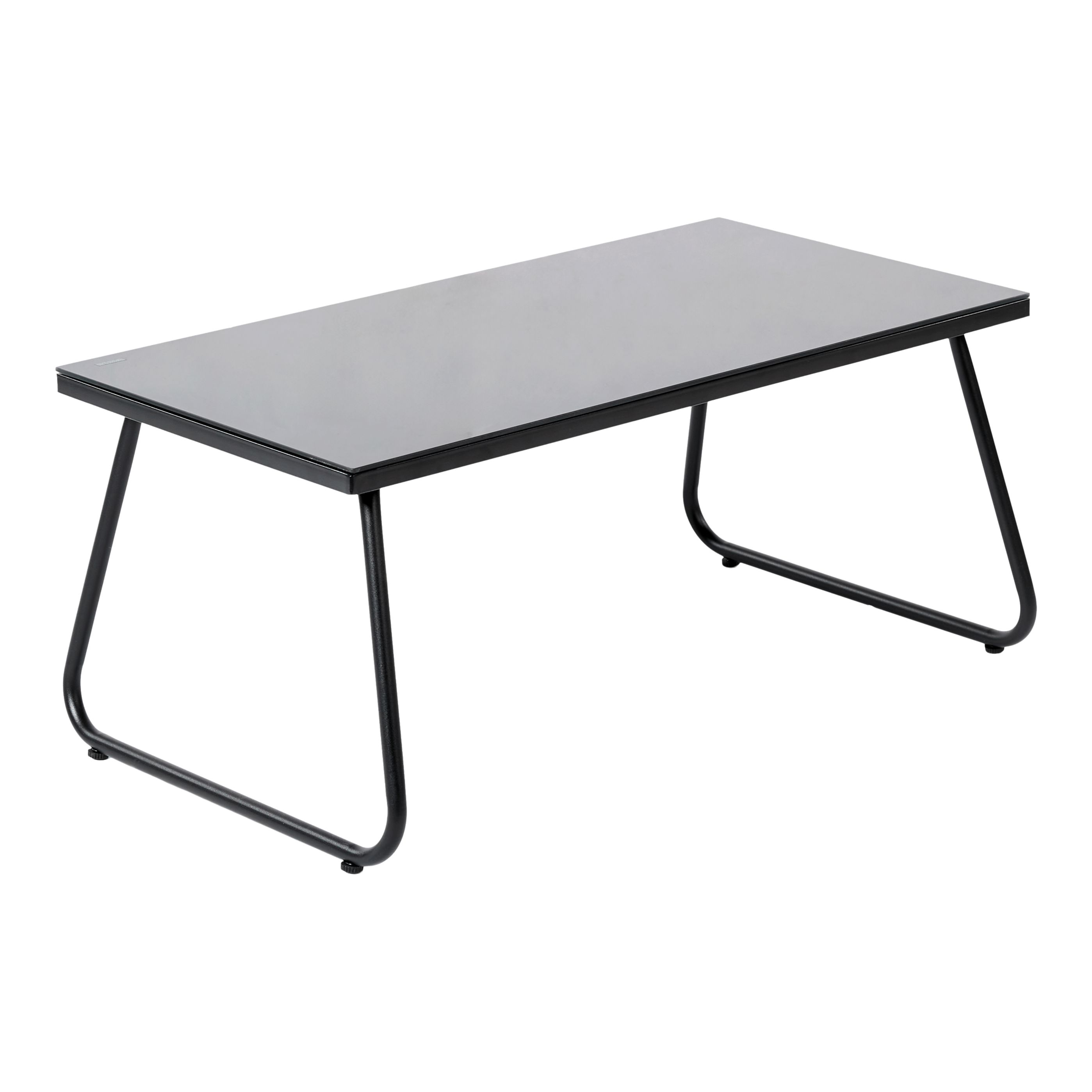 Krista Matt Black Metal 4 Seater Coffee set