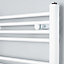 Kudox 323W Electric White Towel warmer (H)974mm (W)450mm
