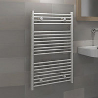 Kudox 410W Electric White Towel warmer (H)974mm (W)600mm