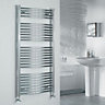 Kudox 517W Silver Towel heater (H)1324mm (W)600mm