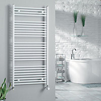 Kudox 556W White Towel heater (H)1324mm (W)600mm