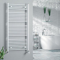 Kudox 556W White Towel heater (H)1674mm (W)450mm