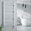 Kudox 556W White Towel heater (H)1674mm (W)450mm