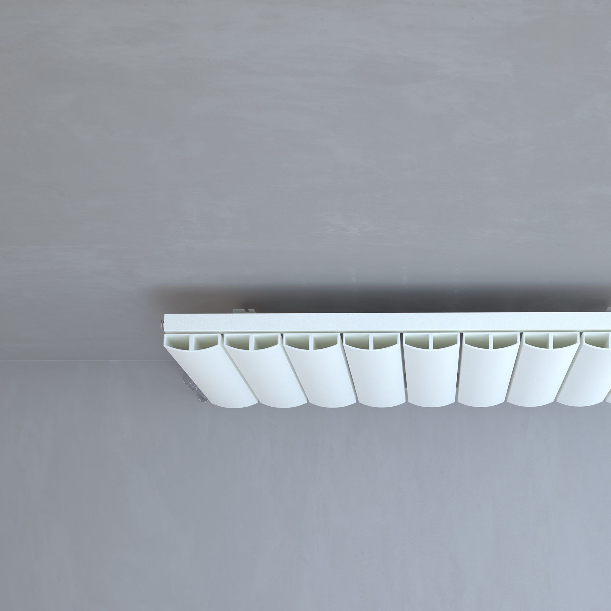 Kudox AluLite White Horizontal Designer Radiator, (W)850mm x (H)600mm