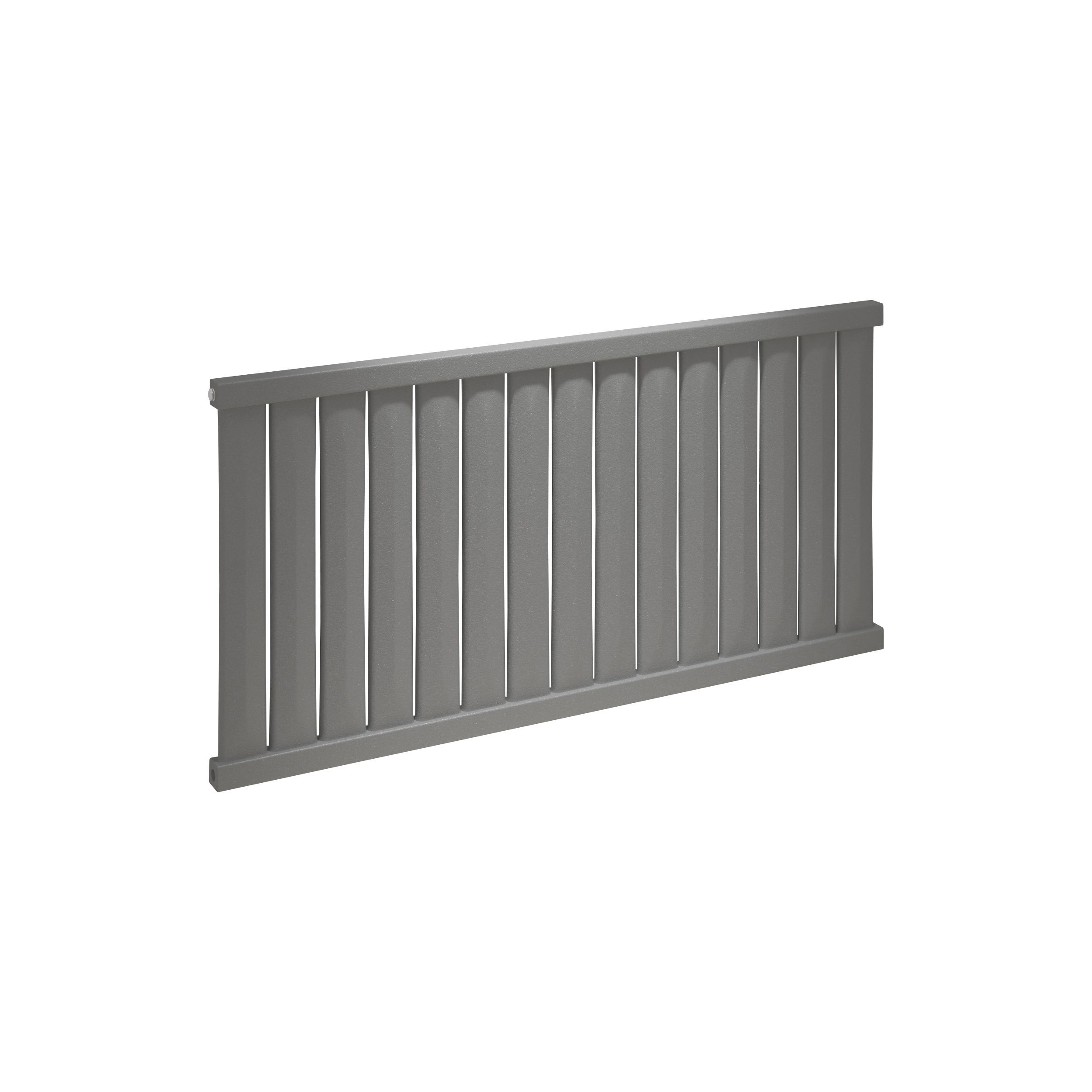 Kudox Elmas Matt anthracite Horizontal Designer Radiator, (W)1210mm x (H)600mm