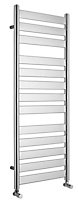 Kudox Linear Silver Chrome effect Electric Towel warmer (W)500mm x (H)1300mm