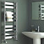 Kudox Linear Silver Chrome effect Electric Towel warmer (W)500mm x (H)950mm